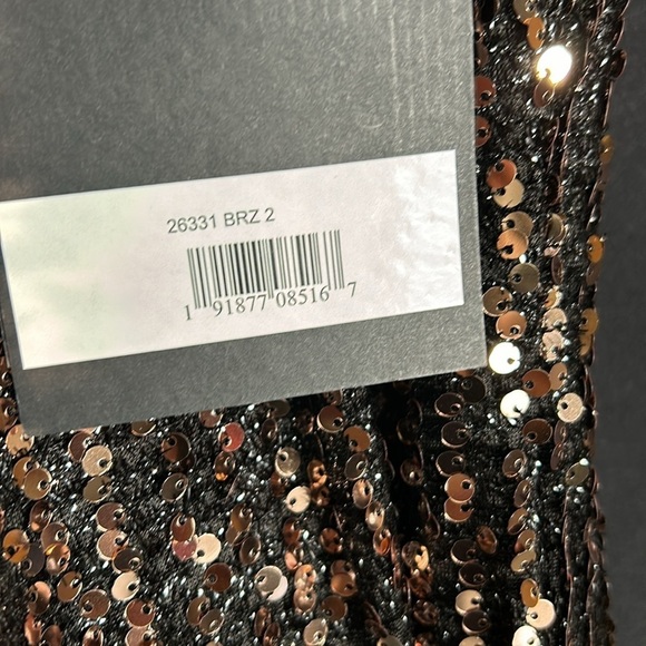 IEENA FOR MAC DUGGAL NWT 26331 Cowl Back Boat Neck Sequined Evening Gown - Picture 8 of 10